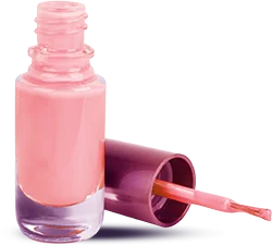 gently-pink-nail-polish-white-background